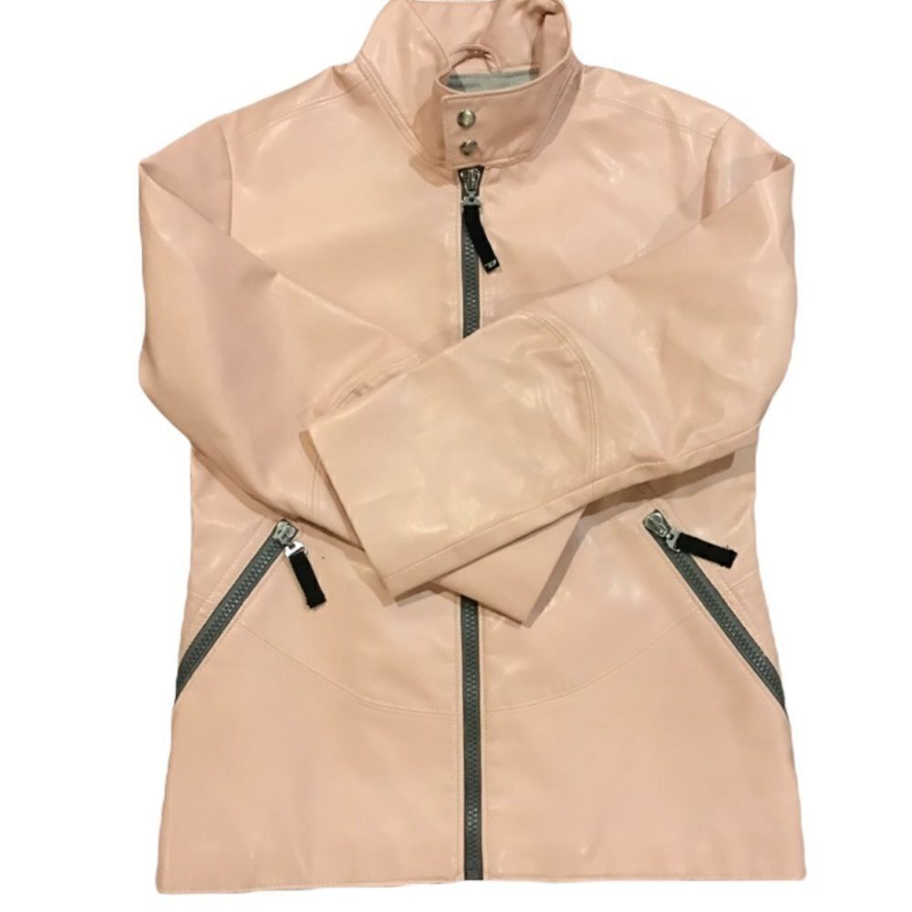 Diesel Blush Pink faux Leather Jacket